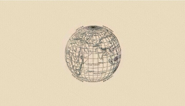 Globe illustration showing longitude and latitude lines on a spherical map, representing Colgate's international expansion.
